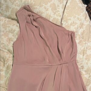 Chic Mauve One-Shoulder Dress